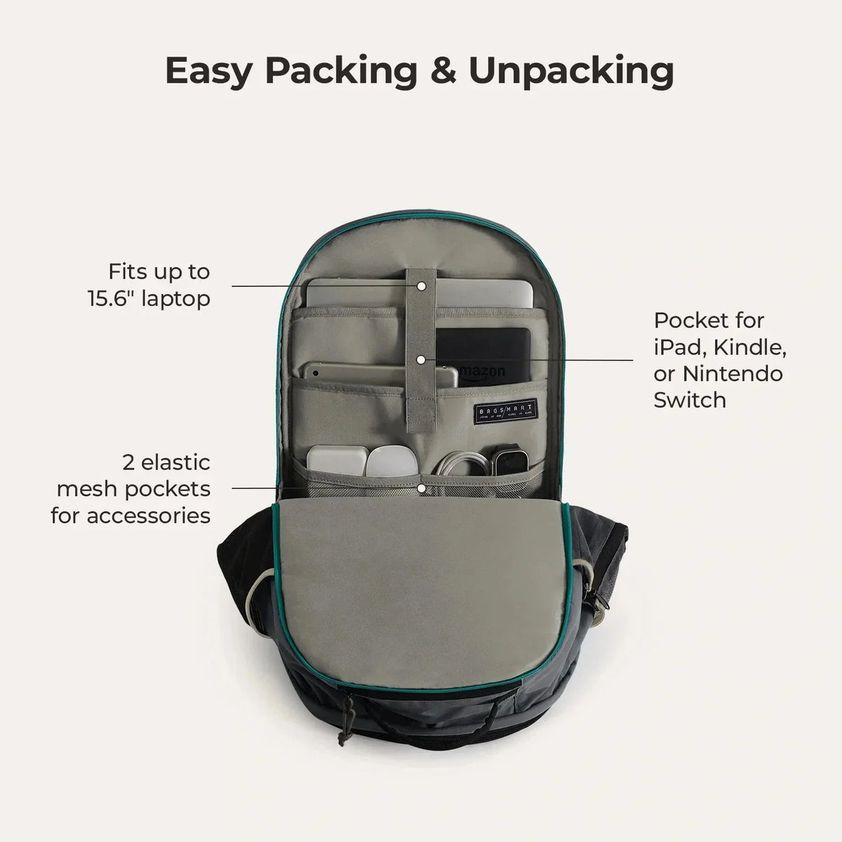 Focus 15.6" Laptop Backpack