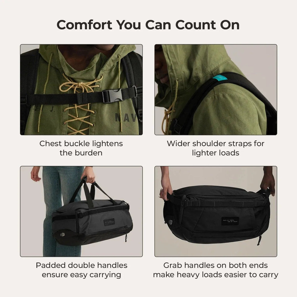 Paz 43L Duffle Backpack